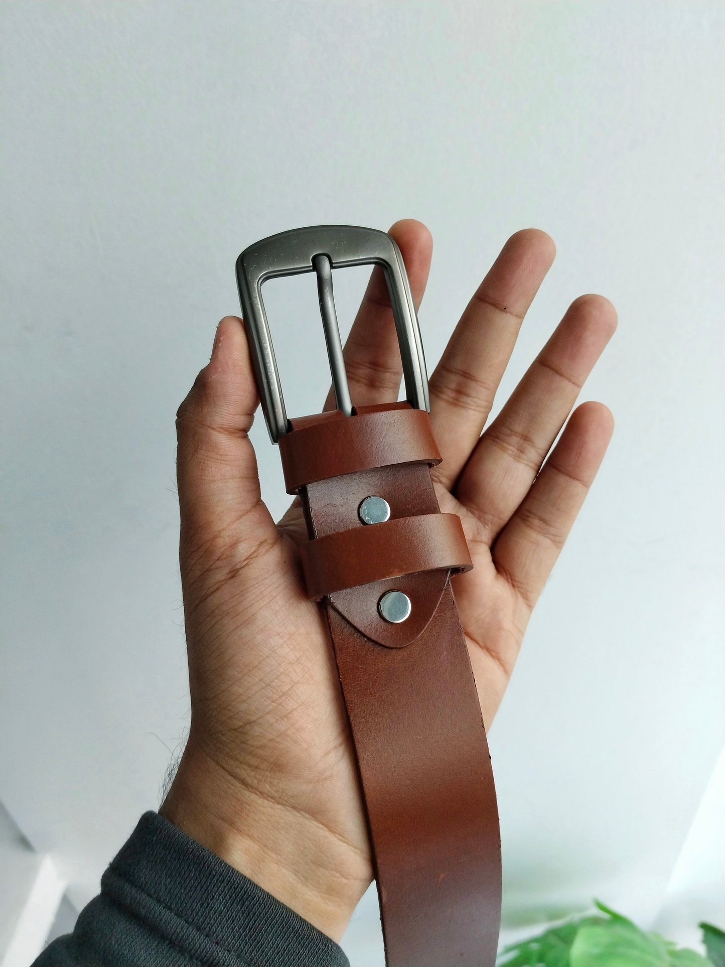 Stitch-Less Cow Leather Belt