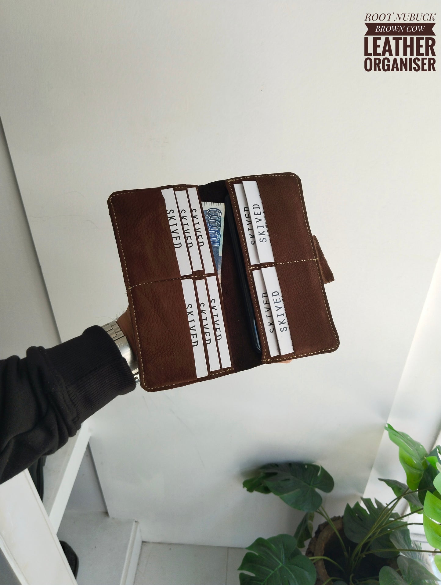 ROOT - Nubuck Finish Cow Leather Organizer