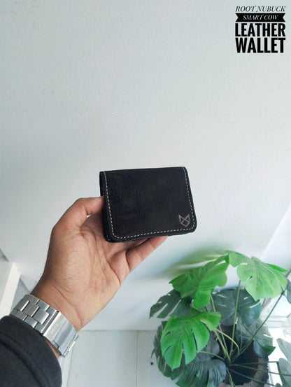 ROOT -Nubuck Finish Smart  Cow Leather Wallet