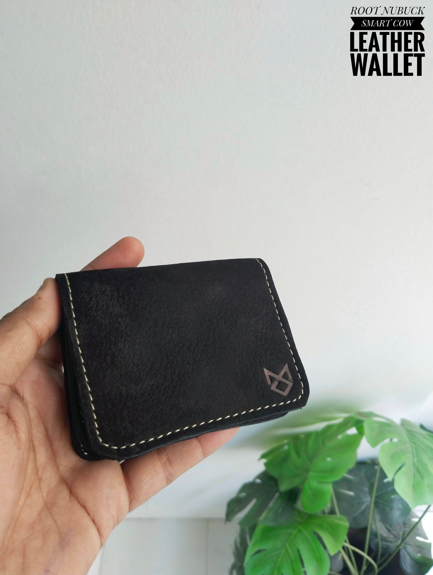 ROOT -Nubuck Finish Smart  Cow Leather Wallet