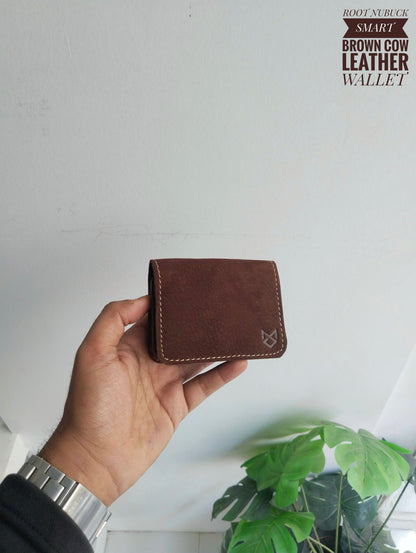 ROOT -Nubuck Finish Smart  Cow Leather Wallet