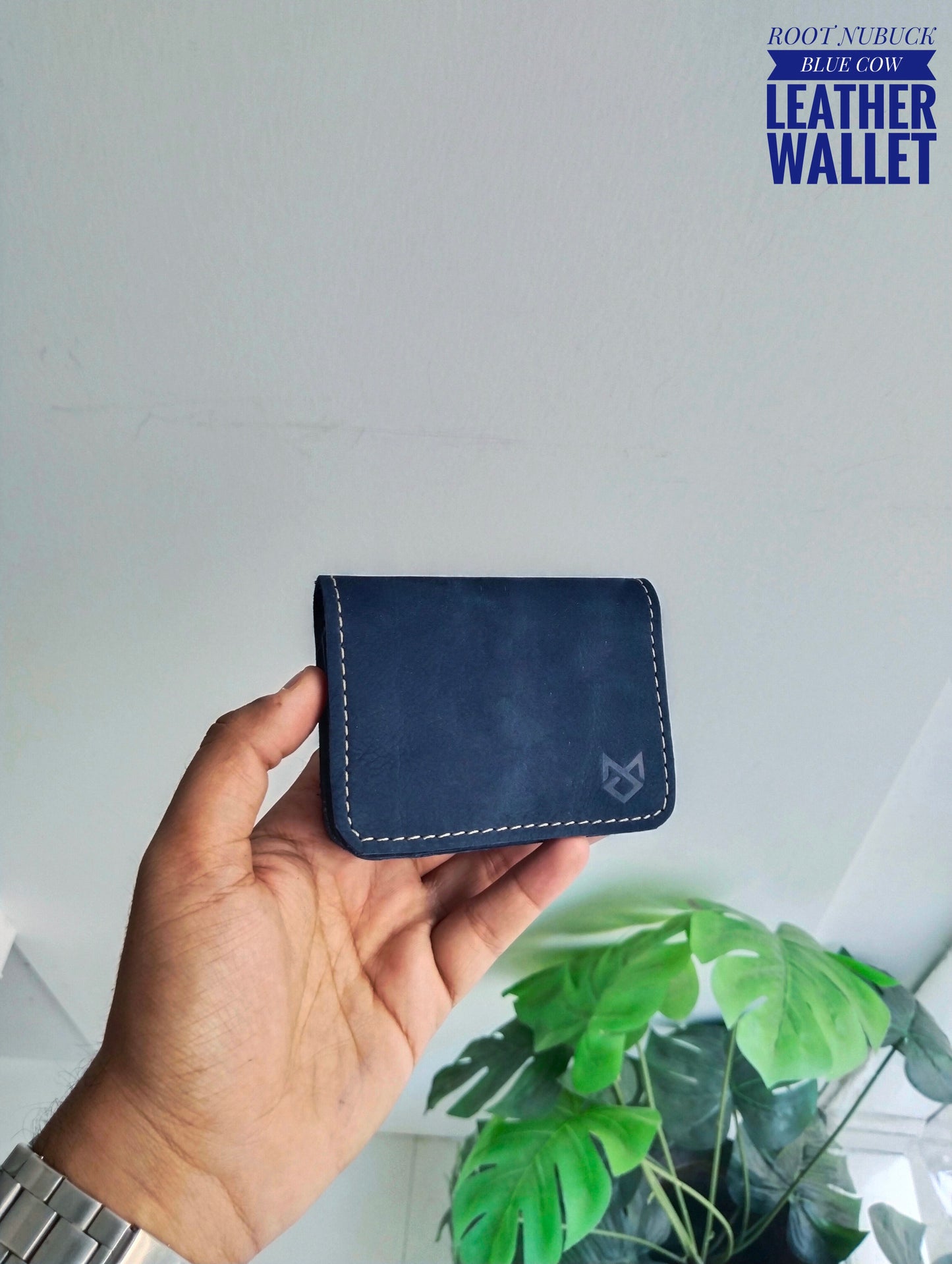 ROOT -Nubuck Finish Smart  Cow Leather Wallet