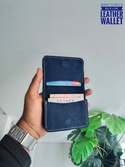 ROOT -Nubuck Finish Smart  Cow Leather Wallet