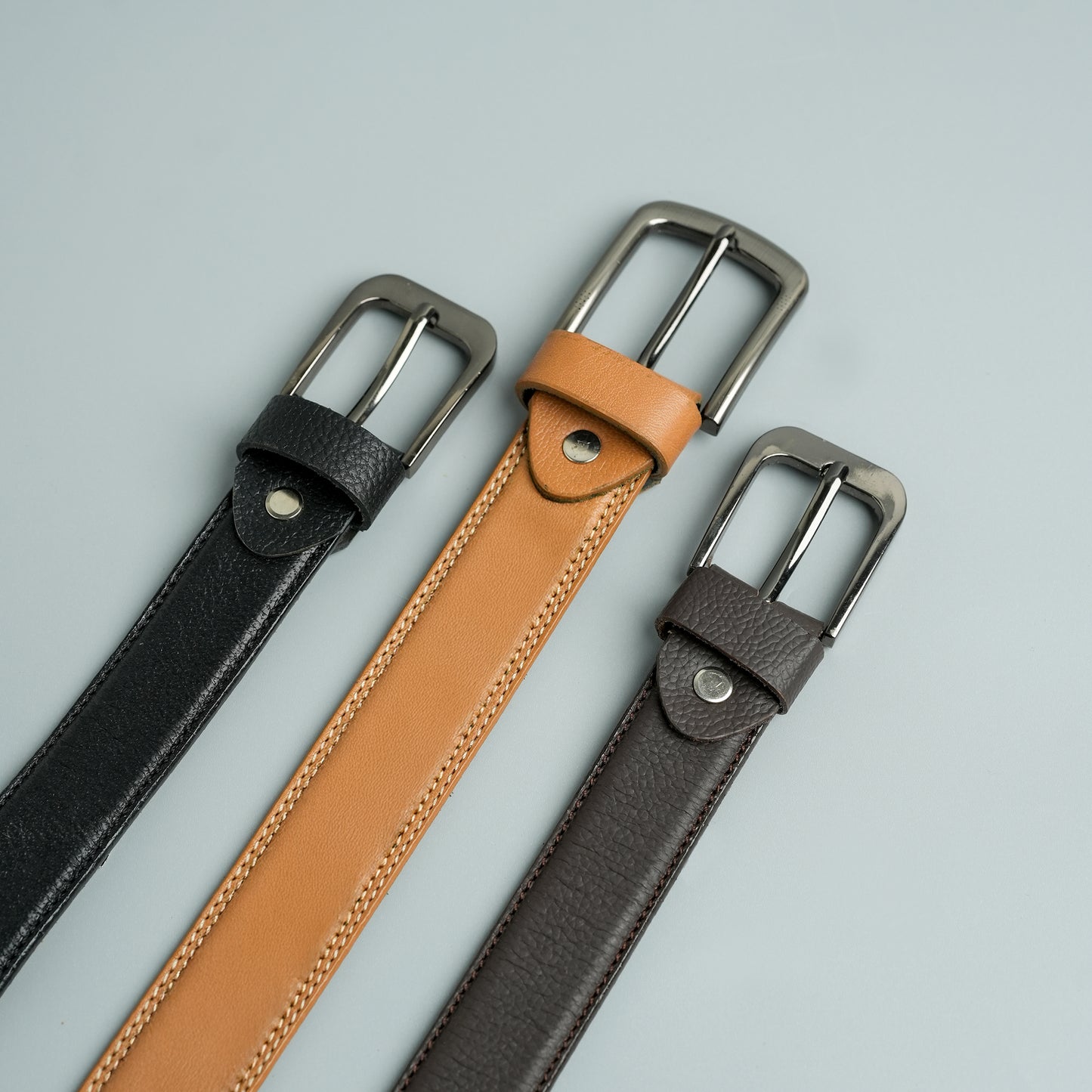 SLIM ONE INCH COW LEATHER BELT