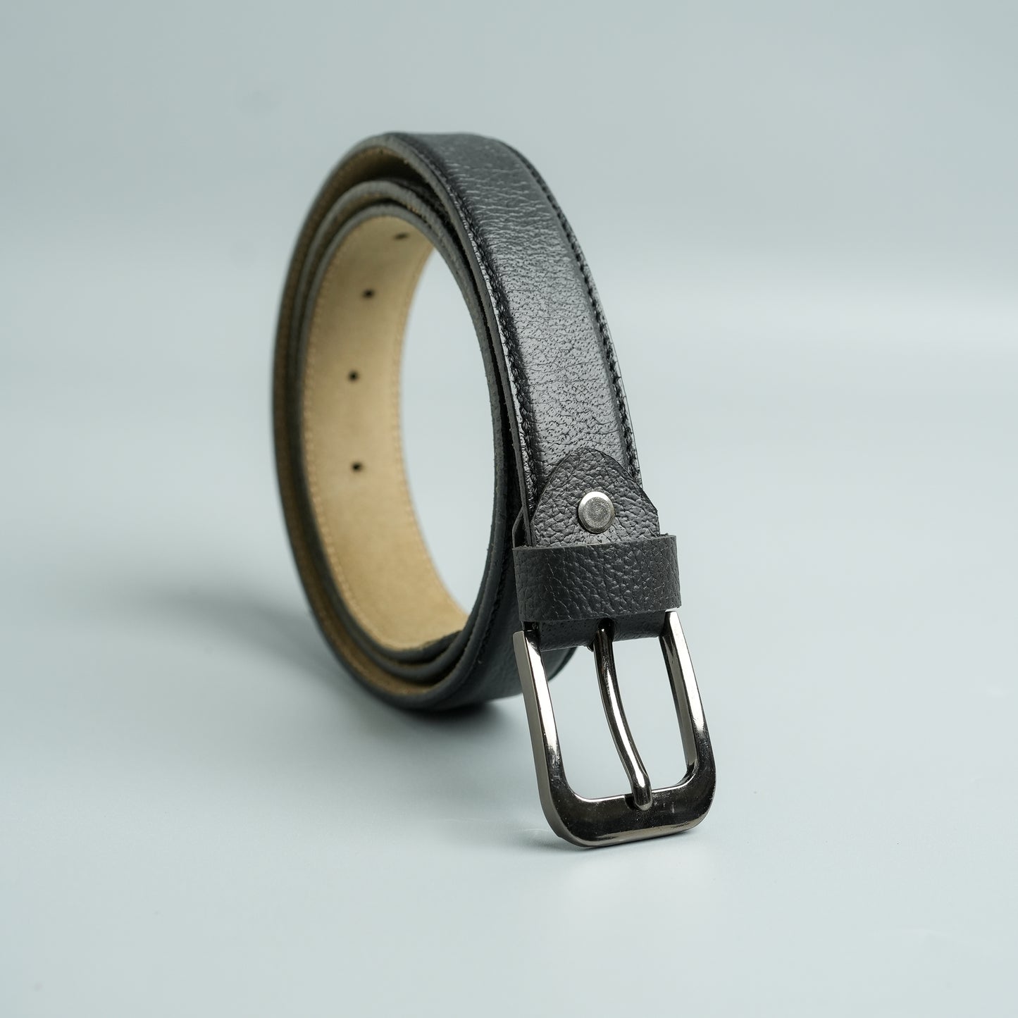 SLIM ONE INCH COW LEATHER BELT