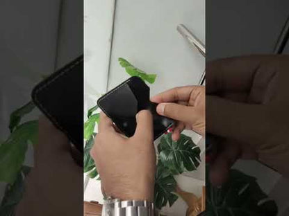 Charcoal Tiny Leather Wallet