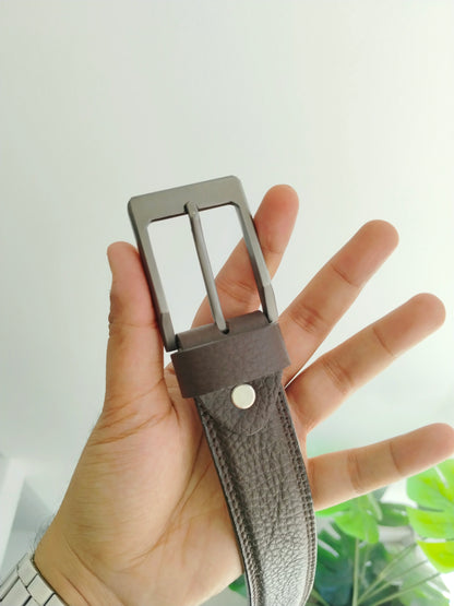 Natural Finish Brown Cow Leather Belt