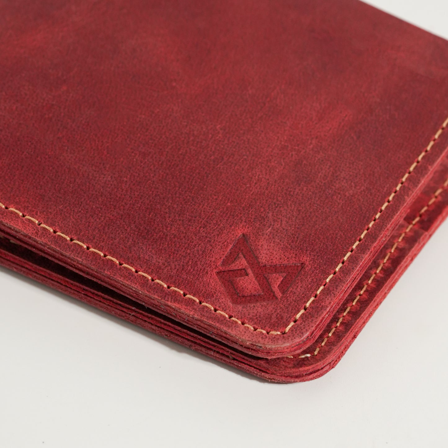 Dark Maroon Bi-fold Cow Leather Wallet