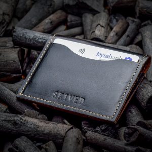 Charcoal Bifold Leather Wallet-1