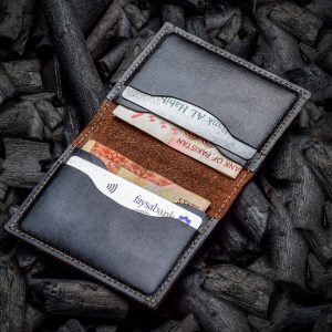 Charcoal Bifold Leather Wallet-2