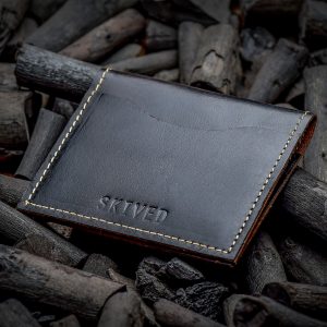 Charcoal Bifold Leather Wallet-4