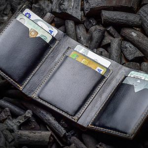 Charcoal-Tri-fold-leather-wallet-Image-Two